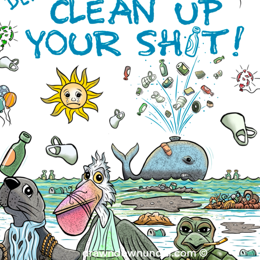 Clean Up Your Sh*t T-Shirt - Full Colour