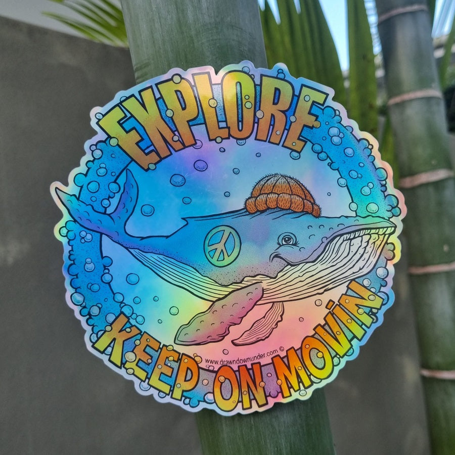 Sticker-Large - Keep on Moving