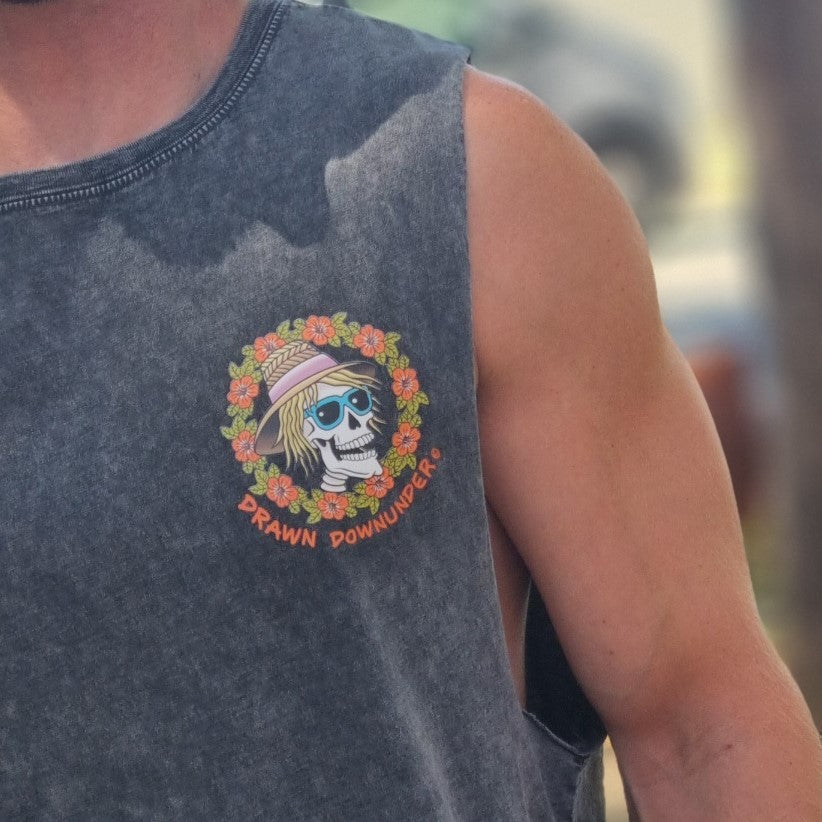 Permanently Paradised Stonewash Tank - Full Colour