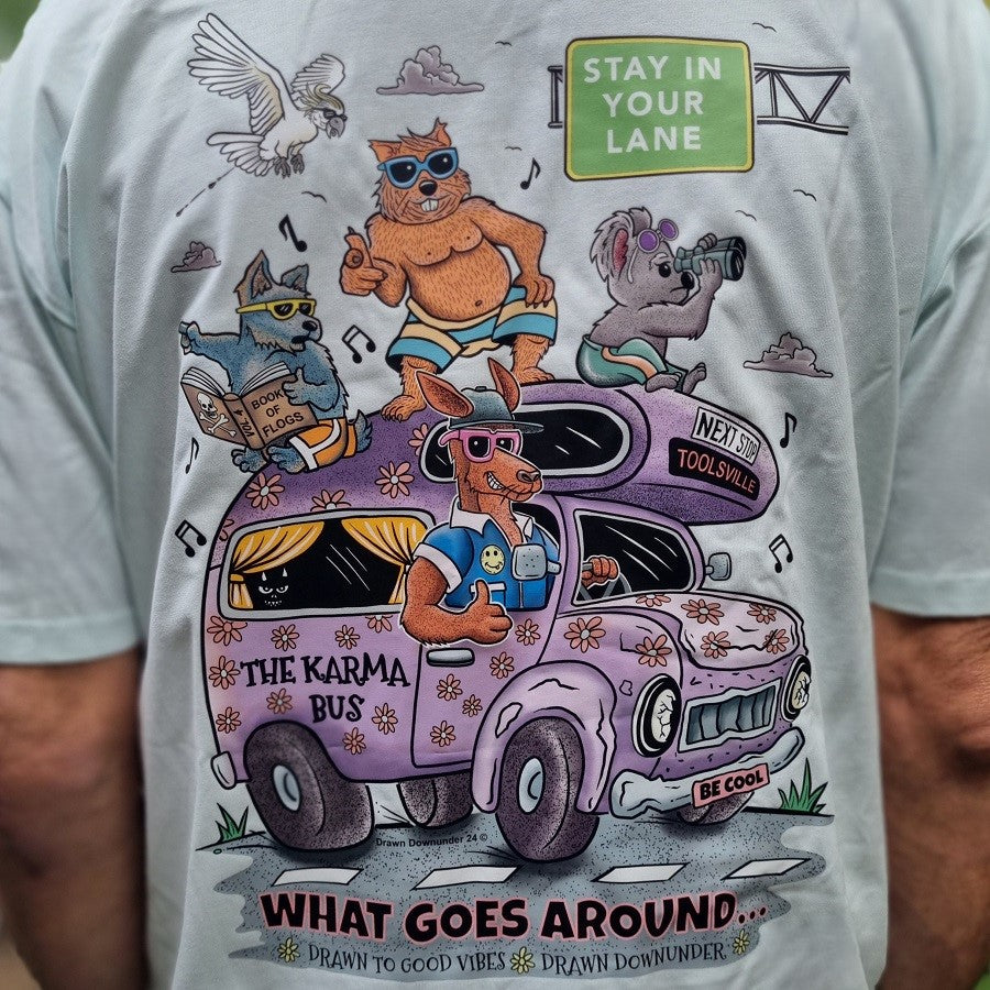 Karma Bus T-Shirt - Full Colour