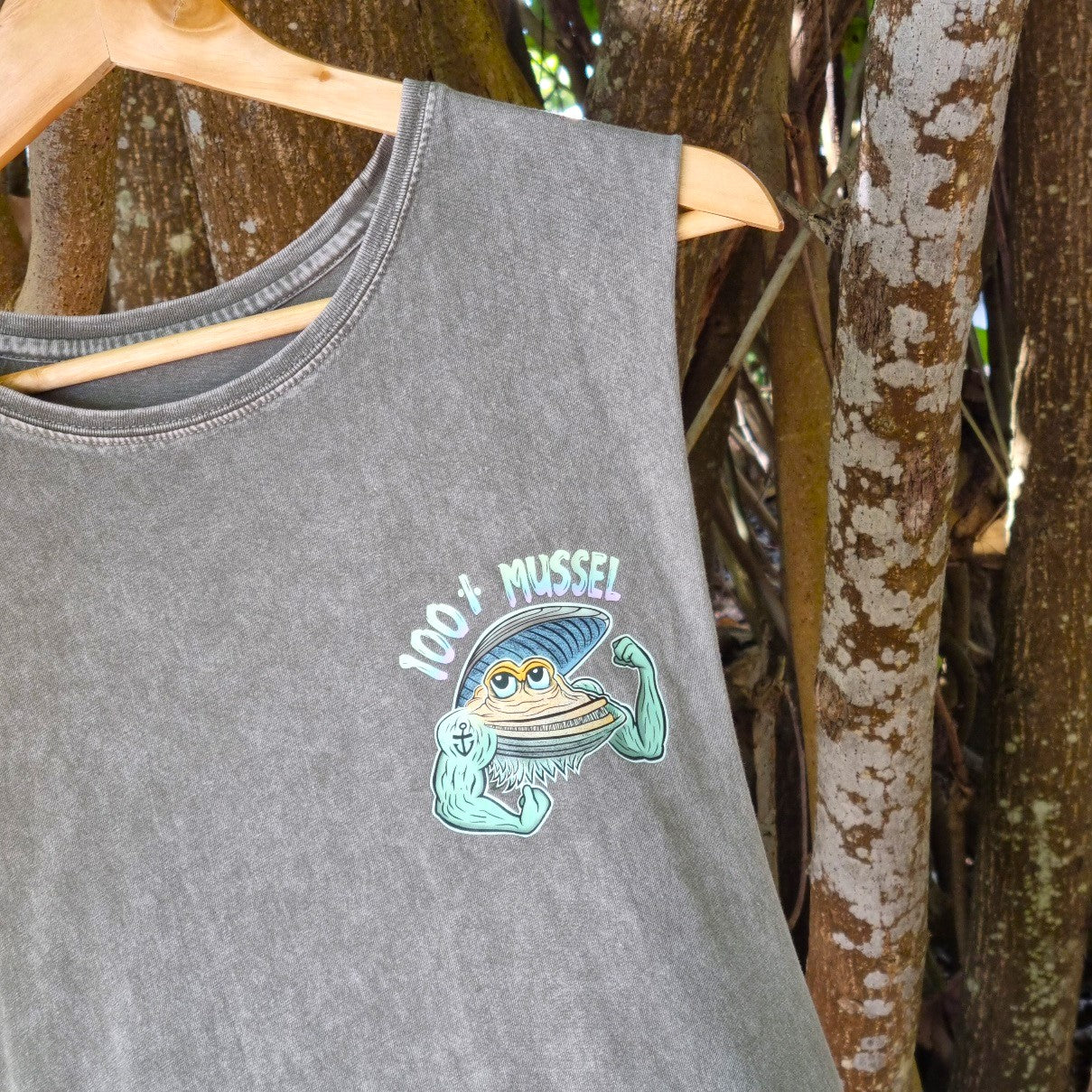 Mussel Stonewash Tank - Full Colour