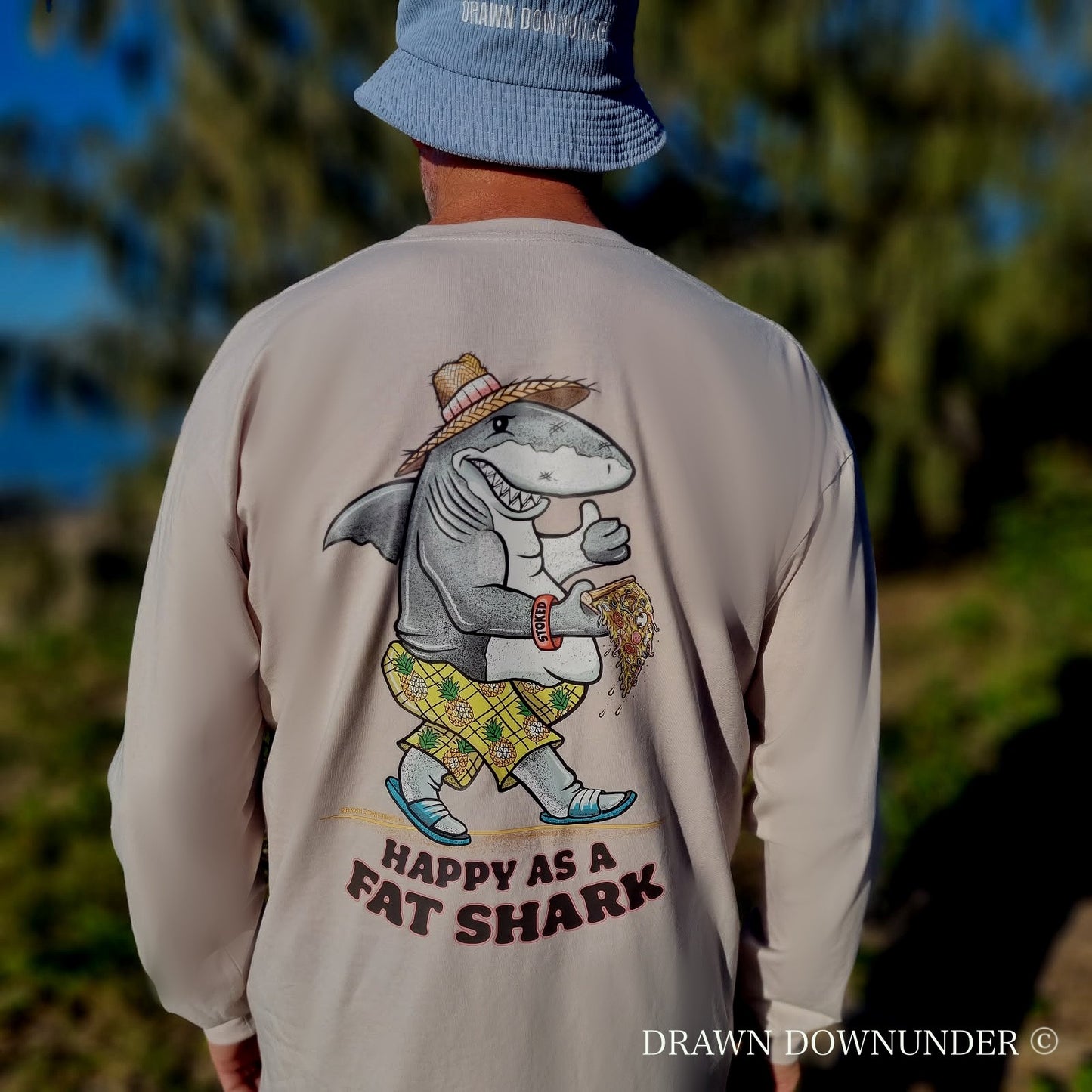 Happy as a Fat Shark Long Sleeve - Full Colour