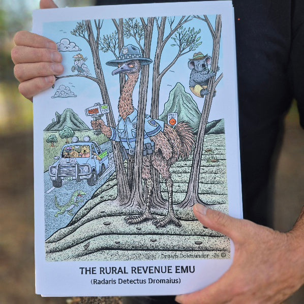 Fine Art Print - The Rural Revenue Emu