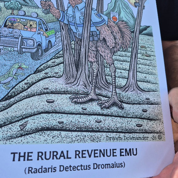 Fine Art Print - The Rural Revenue Emu