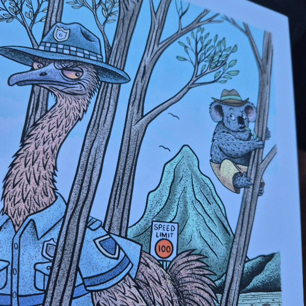 Fine Art Print - The Rural Revenue Emu