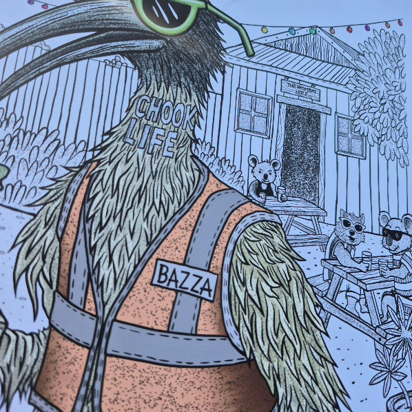 Fine Art Print - The Labouring Bin Chicken