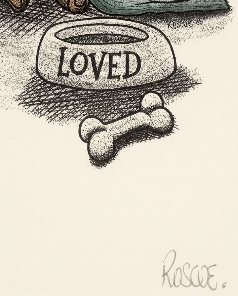 Old Dogs Know Stuff Senior Dog Art Print | Drawn Downunder