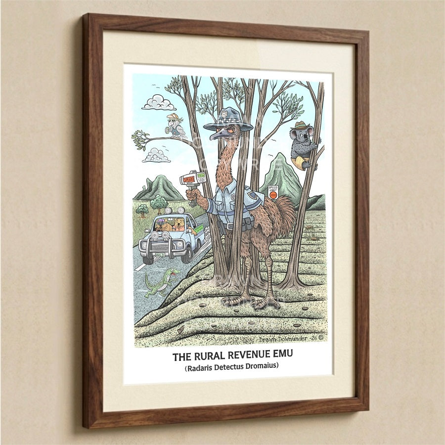 Fine Art Print - The Rural Revenue Emu