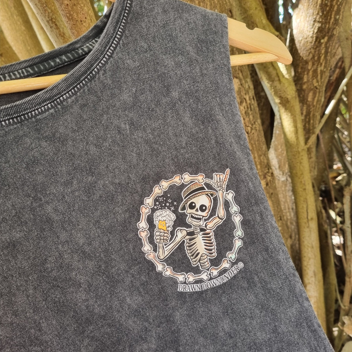 Frothing in Paradise Stonewash Tank - Full Colour
