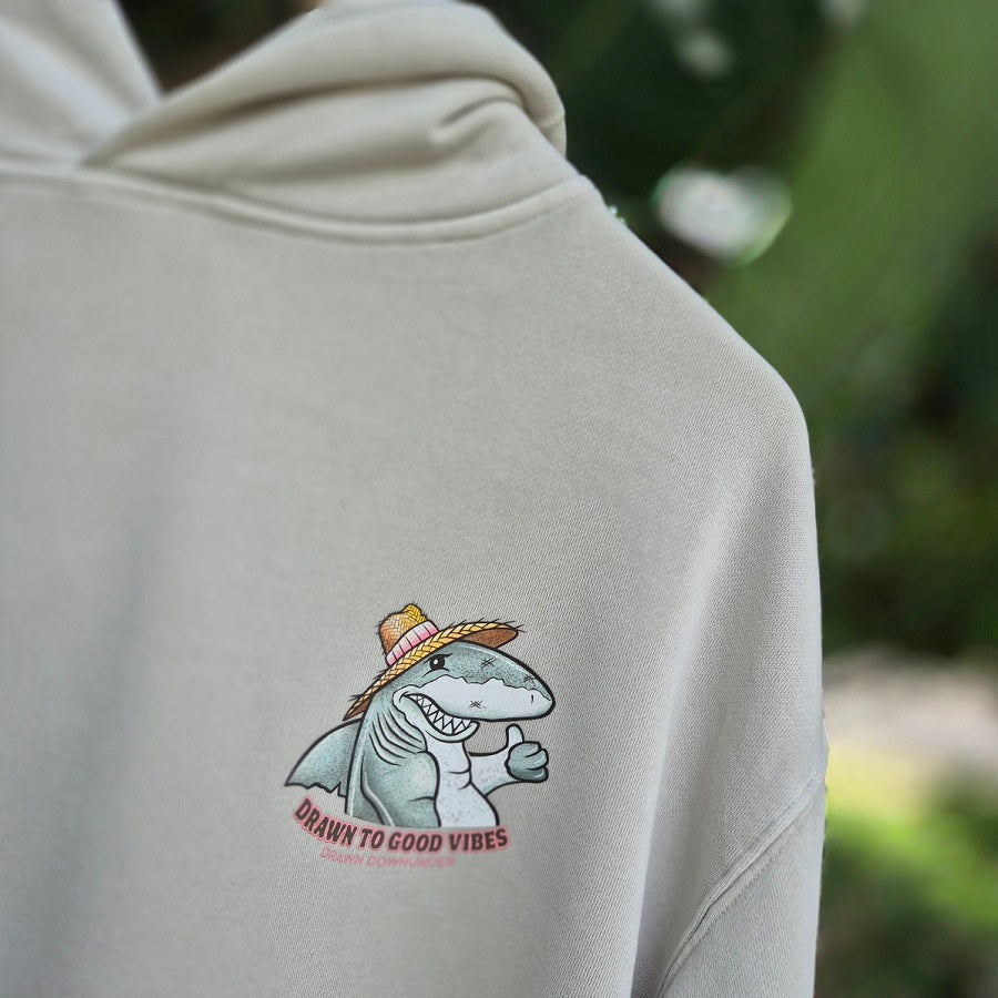 Premium Relaxed Hoodie - Happy as a Fat Shark