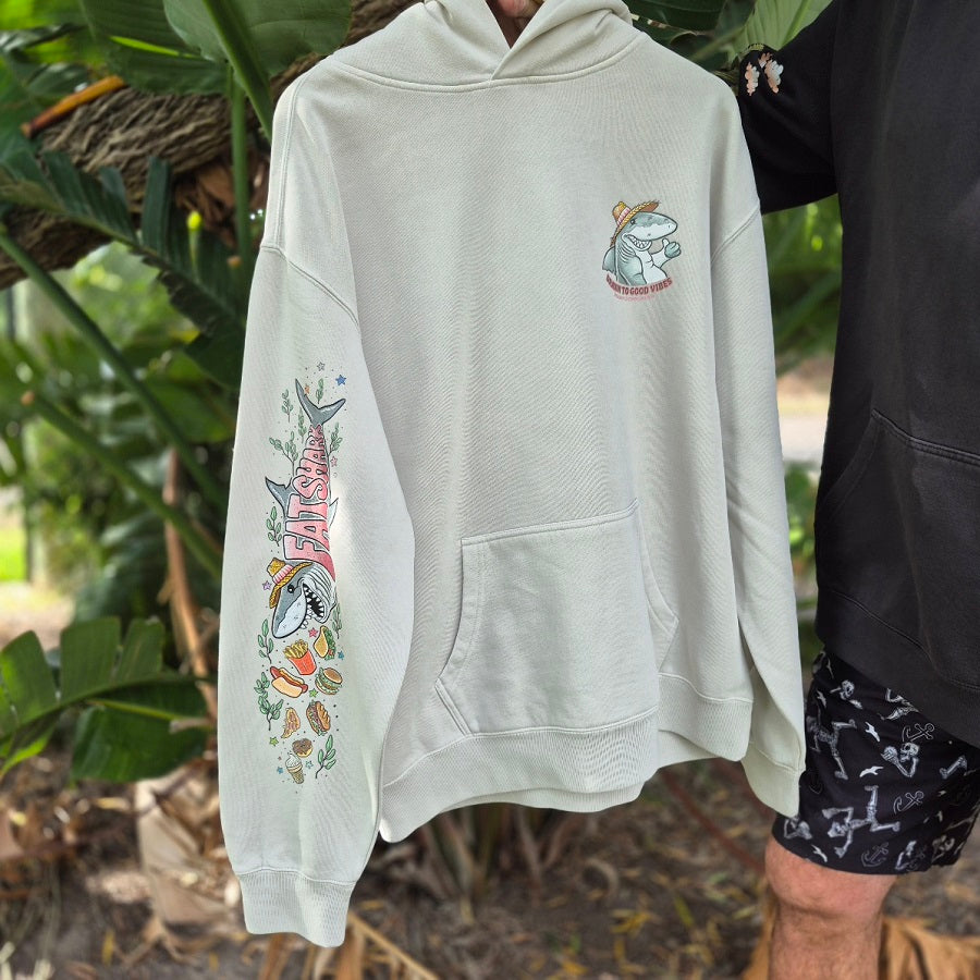 Premium Relaxed Hoodie - Happy as a Fat Shark