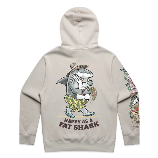 Premium Relaxed Hoodie - Happy as a Fat Shark