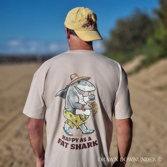 Happy as a Fat Shark T-Shirt - Full Colour