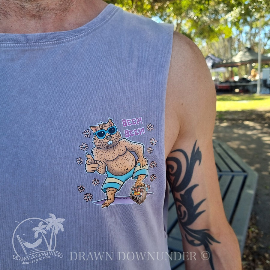 Karma Bus Stonewash Tank - Full Colour