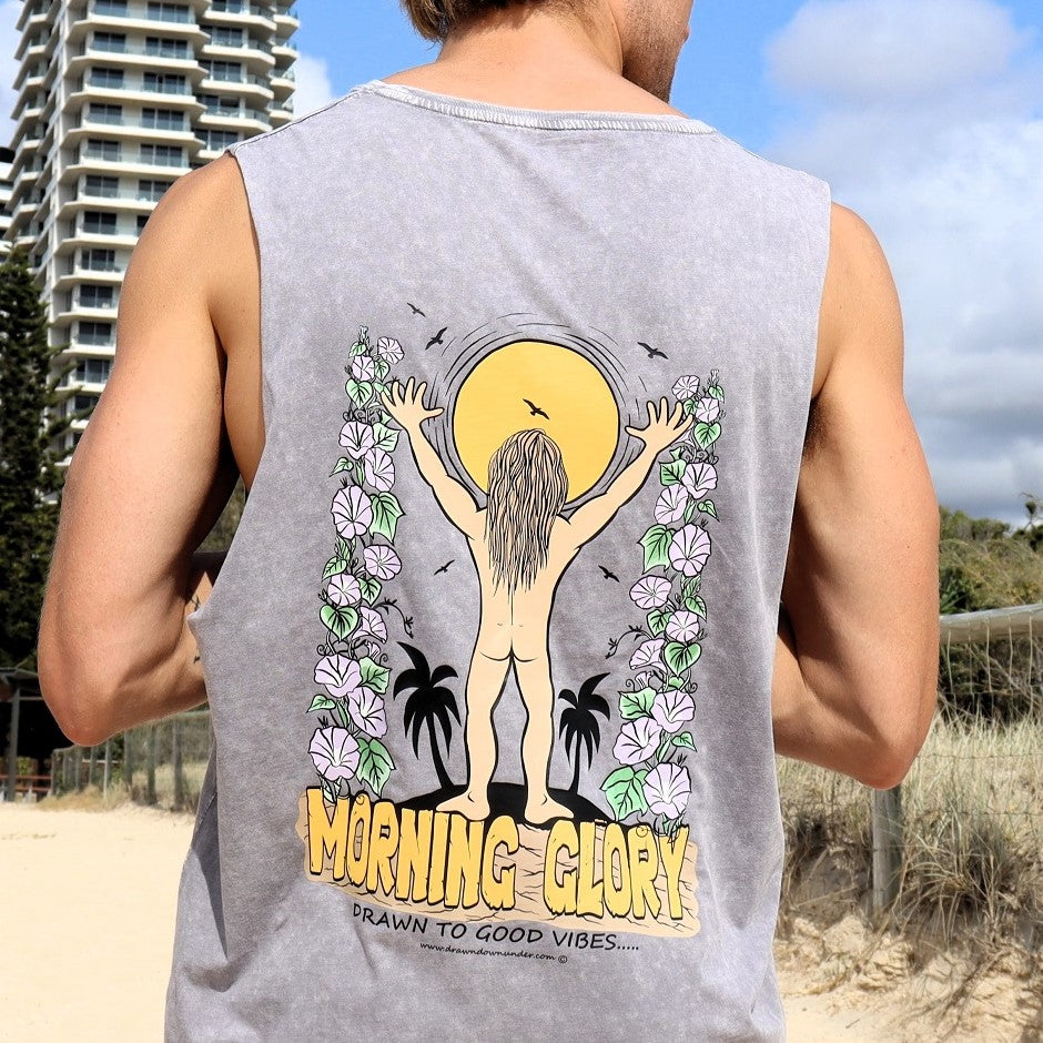 Morning Glory Stonewash Tank - Full Colour