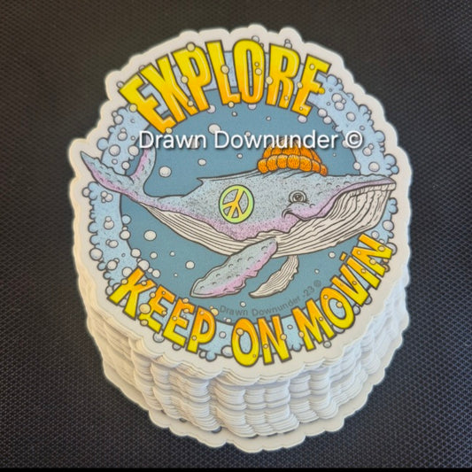 Sticker - "Keep on Moving"
