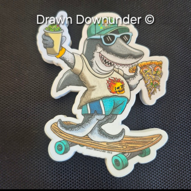 Sticker - "Skater Shark"