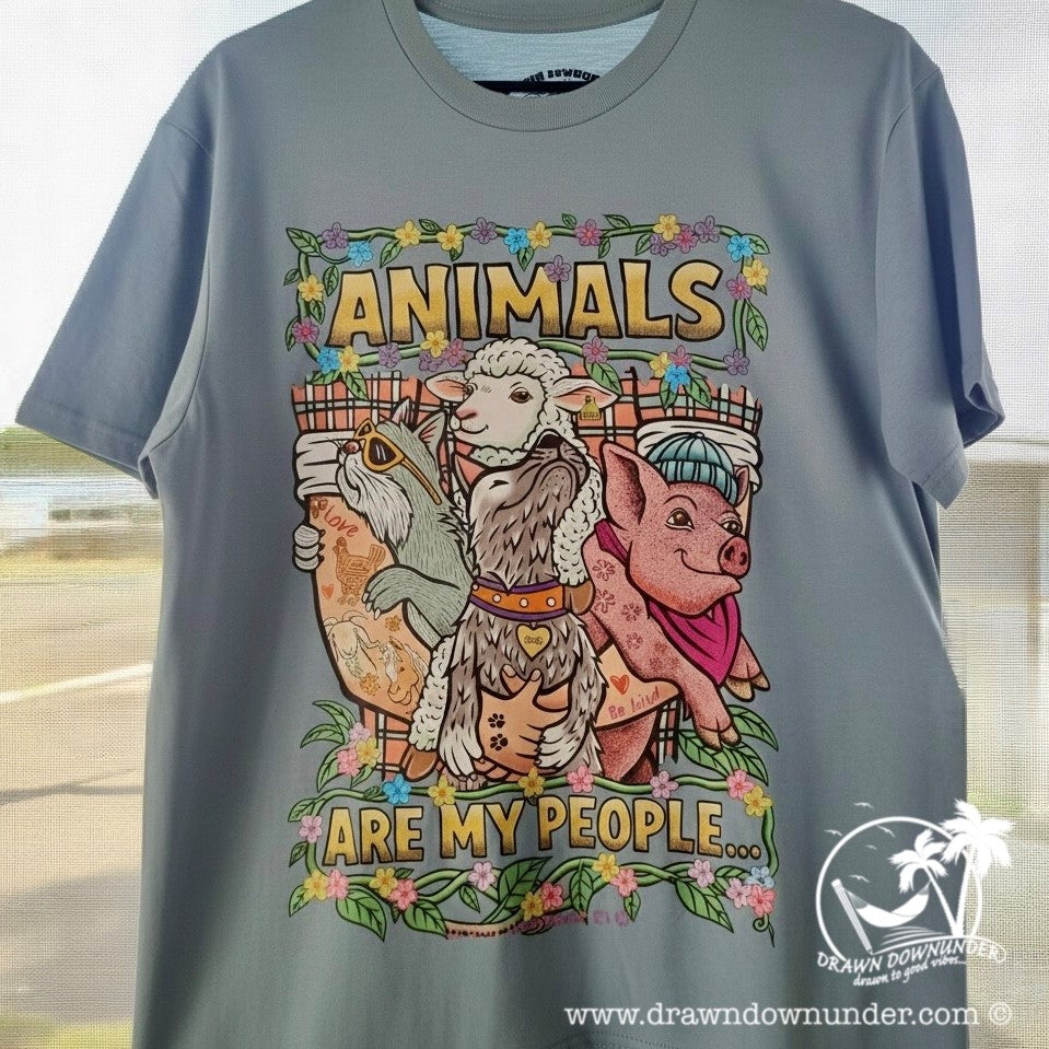 Animals are my People T-Shirt - Full Colour