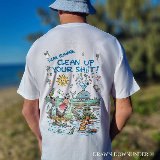 Clean Up Your Sh*t T-Shirt - Full Colour