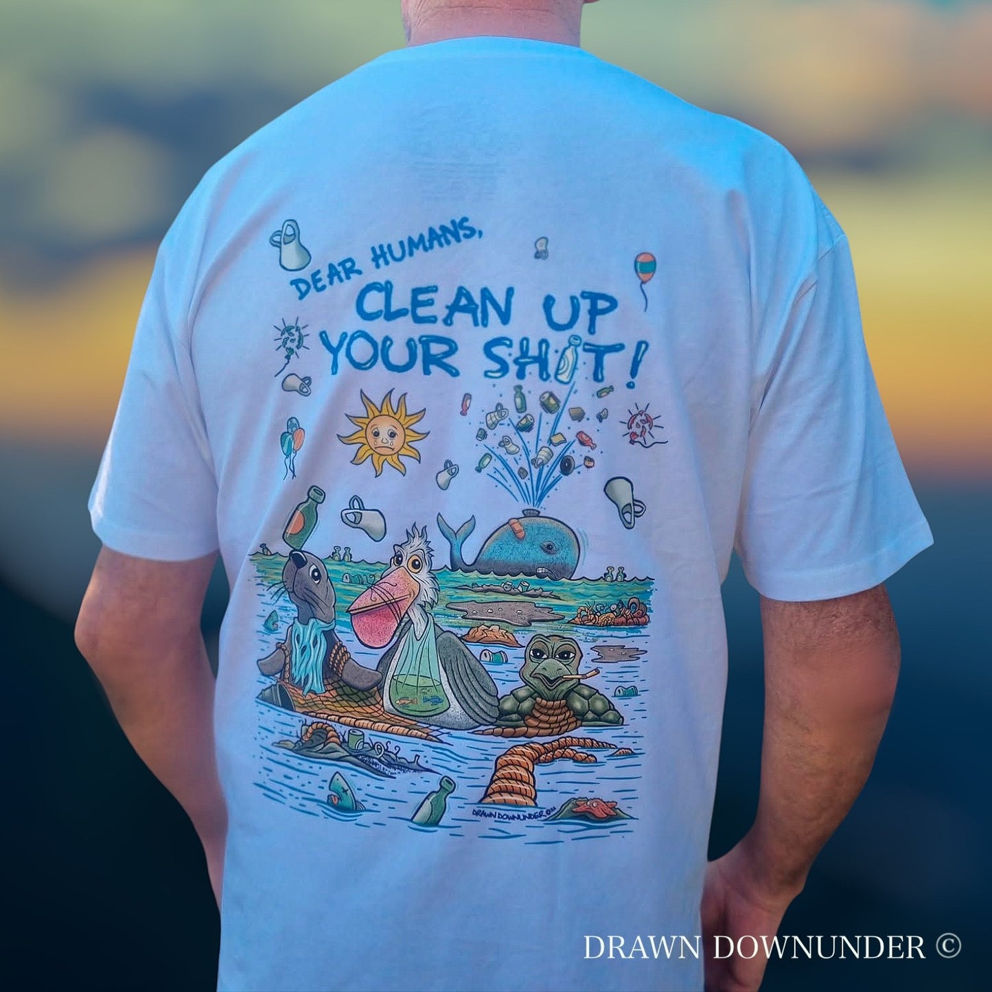 Clean Up Your Sh*t T-Shirt - Full Colour