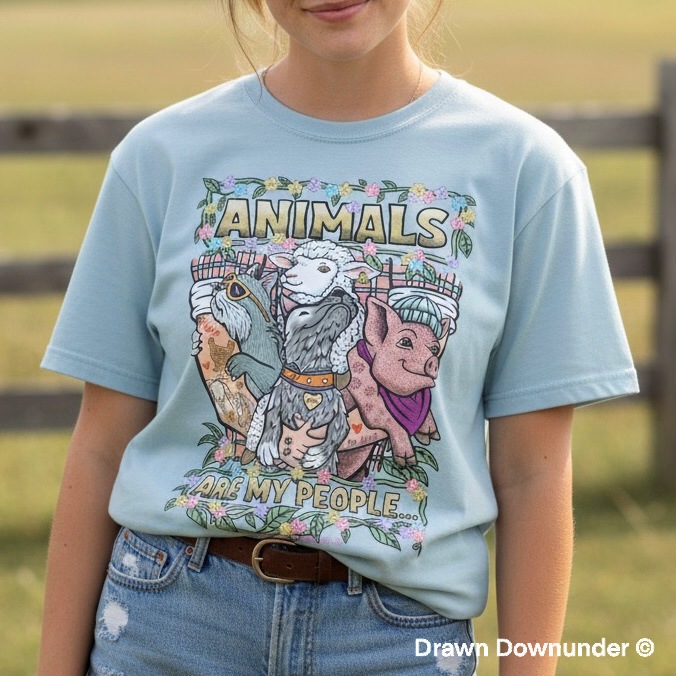 Animals are my People T-Shirt - Full Colour