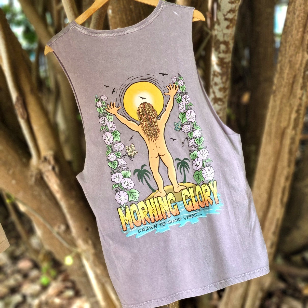 Morning Glory Stonewash Tank - Full Colour