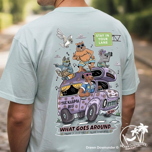 Karma Bus T-Shirt - Full Colour