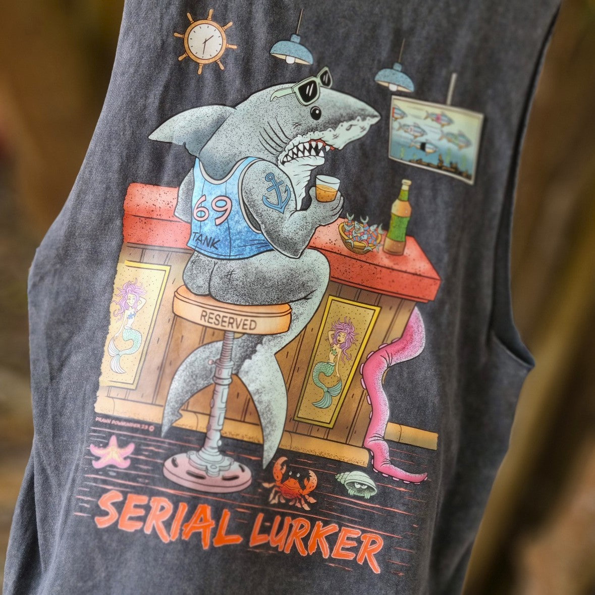 Serial Lurker Stonewash Tank - Full Colour