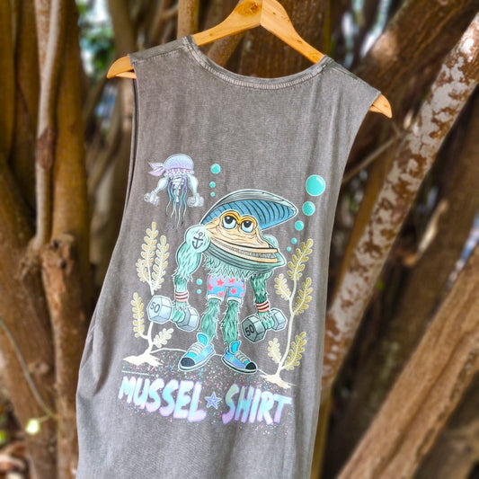 Mussel Stonewash Tank - Full Colour