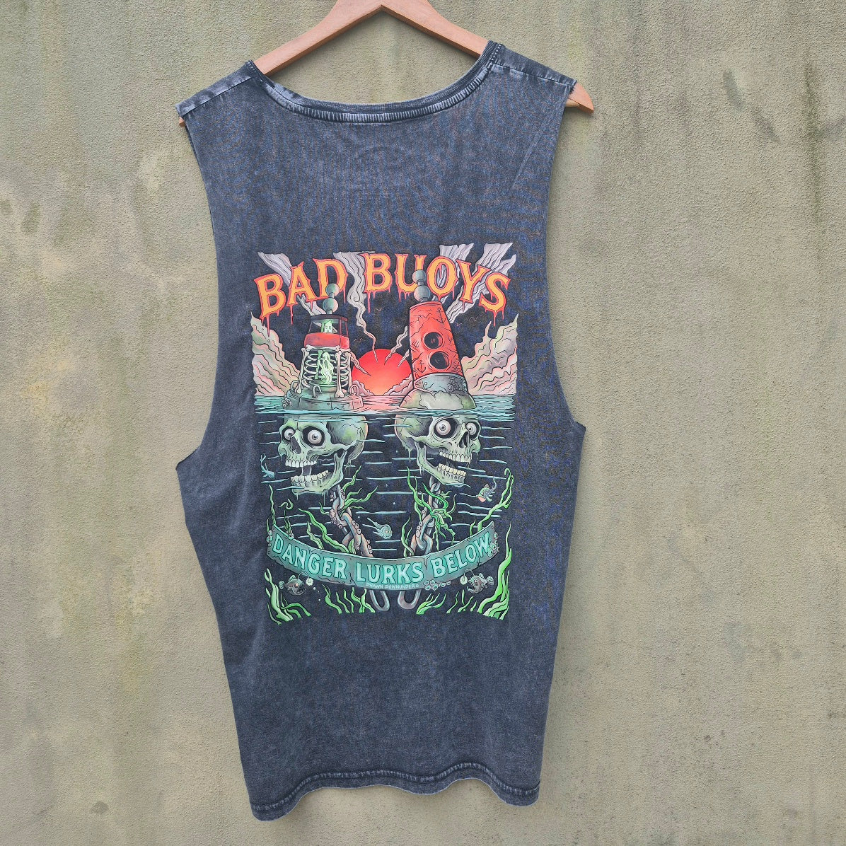 Bad Buoys Stonewash Tank - Full Colour